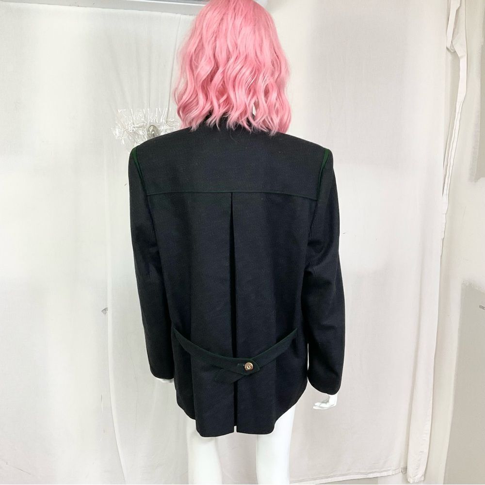 Vintage 60’s Josef Leichtfried Original Loden Wool Blazer Jacket Gray Green L - Picture 3 of 9